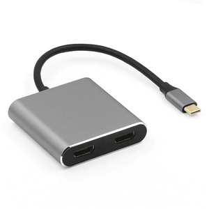 Giảm Giá Hàng Đầu Bộ Chuyển Đổi 4K <span class=keywords><strong>USB</strong></span> C Sang HDMI Kép Bộ Chuyển Đổi Đa Màn Hình Loại C Sang HDMI Cho Màn Hình Máy Chiếu Và HDTV - Product Image 3