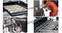Machine de découpe à plat électrique de type rouleau rotatif industrielle pour boîte en papier à feuille unique, boîte à pizza, boîte d'emballage pour vin, pliage