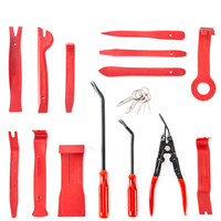 Pince pour voiture, ensemble d'outils de démontage de panneaux de porte intérieurs, kit d'outils de démontage de garnitures automatiques en plastique sans rayures, 19 pièces