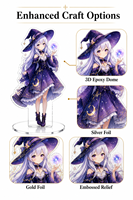 Standee Akrilik Anime 5080 DPI Cetak Offset dengan Relief Timbul Tersedia dalam Jumlah Kecil Peningkatan Multi-Efek