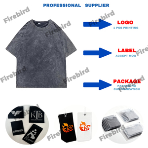 T-Shirt a Maniche Corte in Cotone Lavorato a Maglia con Colletto a O, Design Personalizzato con <span class=keywords><strong>Stampa</strong></span> a Trasferimento Termico, Stile Streetwear di Alta Qualità - Product Image 3