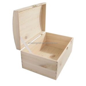 Caja de Madera Grande para Almacenamiento, sin Pintar, de Pino, para Manualidades en el Hogar, Cesta Organizadora de Gran Capacidad - Product Image 3