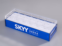 Plateau acrylique personnalisé pour verre à liqueur dans un bar et une boîte de nuit