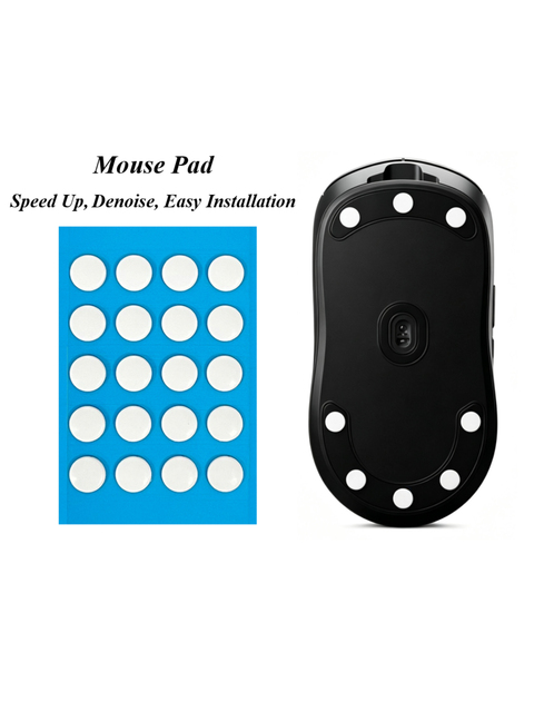 Mouse Skates for Zowie EC1-C EC2-C and EC3-C with 0.8mm PTFE Replacement Feet Featuring Polished Curved Edges for Durable Use