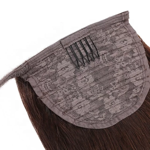 Jasmine hair 100% Human Hair Drawstring Ponytails,100g Full Ponytail Hair Extensions,Natural Human Hair Ponytail for White Women - Product Image 4