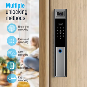 Te'an Wifi Điện Khóa Cửa Kỹ Thuật Số Với Ứng Dụng Điều Khiển Vân Tay Thông Minh Mật Khẩu Thẻ Chìa Khóa Máy Ảnh Cho Cửa Nhà Tùy Chọn Lưu Trữ - Product Image 2
