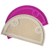 Tapis anti-déchets pour animaux domestiques, en caoutchouc souple, facile à nettoyer, imperméable
