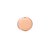 Plaque de disque vierge en acier inoxydable et titane plaqué PVD or 18 carats 12MM 15MM 20MM raccords et composants de bijoux à bricoler soi-même