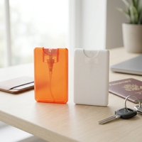 Vaporisateur en forme de carte 20 ml, flacon pulvérisateur plat en PP, vaporisateur de poche portable, vente en gros, logo personnalisé