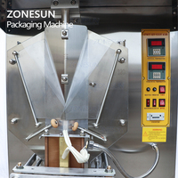 ZONESUN ZS-GJH1000 Machine d'Emballage Verticale Formage Remplissage Scellage Automatique VFFS pour Sachets de Lait, Boissons, Eau et Liquides Huileux