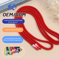 Tali Serut 5mm Berulir dengan Ujung Peluru Gradasi, Tali Pinggang untuk Hoodie & Celana
