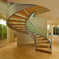 Escalier hexagonal incurvé, rangement pour la maison, nouveau Design, 14 pièces