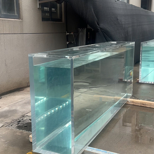 Carro armato di pesce grande dell'acquario acrilico di rettangolo ecologico di prezzi bassi di dimensione su misura - Product Image 1