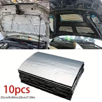 Feuille de mousse acoustique autocollante en caoutchouc 10-50mm, écologique, isolation phonique et thermique pour voiture, avec feuille d'aluminium pour cuisine