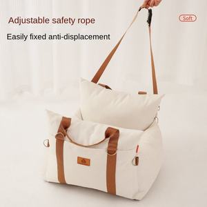 Car Pet <b>Bed</b> Linen Rectangle Solid Comfortable Fashion Durable Portable Pet House Stain Resistant All Season Use for <b>Small</b> <b>Dogs</b> - Product Image 3