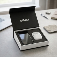 Boîte cadeau personnalisée pour téléphone, accessoires pour écouteurs, boîte rigide avec fermeture magnétique, insert en EVA, emballage électronique de luxe, OEM