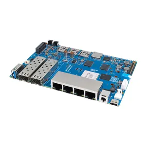 Banana Pi BPI-R4 Router board MediaTek MT7988A (Filogic 880) 4GB RAM 2x 10Gbe SFP Nas device home security gateway