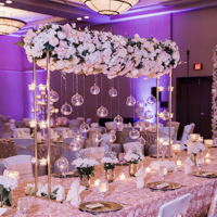 Support de ballons en métal floral réglable LANJO de 100 cm, à poser sur la table, pour les événements de mariage
