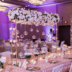 LANJO Adjustable Long Table Crosser Horizontal Bridget Floral Balloon Stand Over The Table <b>Frame</b> for <b>wedding</b> events - Product Image 3