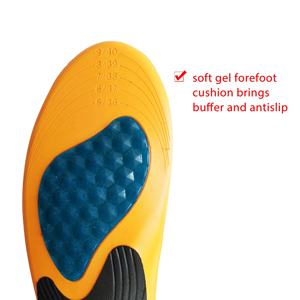 Sports & Comfort PU Massage Insoles with Gel Arch Supports Anti-Sweat <b>Soft</b> Footwear Insoles - Product Image 5