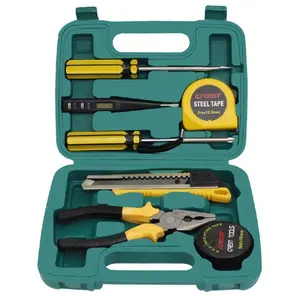 Nhà Máy Bán Buôn Thép Carbon Sửa Chữa Nhà Tool Sets 8 Cái Tape Knife Screwdriver Kìm Kiểm Tra Bút Chì Tap Đa Công Cụ