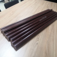 Tube en coton phénolique noir, tige en bakélite, barre ronde en phénolique noir laminée pour l'isolation électrique