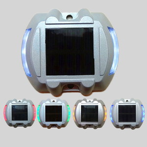 Feux de sécurité routière à LED solaires, clignotants latéraux, aiguilles routières en aluminium, feux clignotants pour aménagement paysager routier - Product Image 5