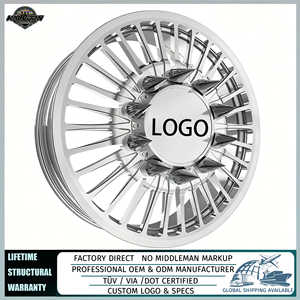 Cerchi in Alluminio Forgiato JTX <span class=keywords><strong>SCATHE</strong></span> Dually 22-30 Pollici 10x225 per Chevrolet Silverado 5500HD GMC Sierra 6500HD, Cerchioni Personalizzati per Camion HD - Product Image 1