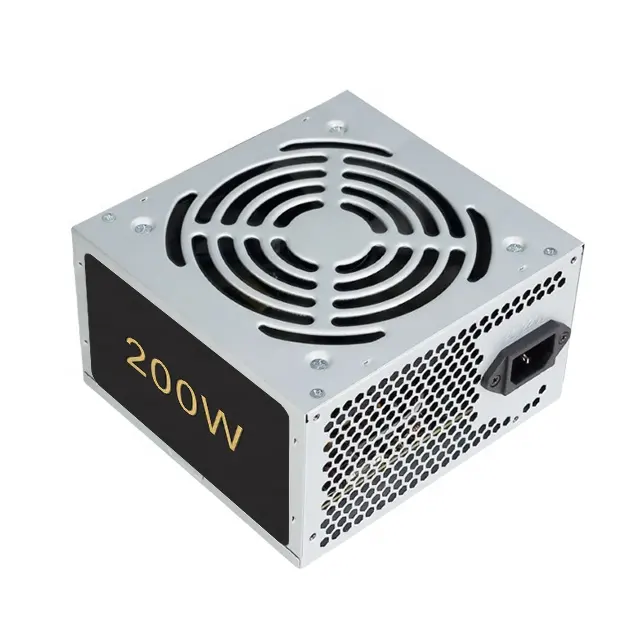 Promoção psu ATX 200W PC Fonte de alimentação ampla/total tensão 12cm silêncio ventilador 24pin 2 * IDE 2 * SATA 1 * PIN4 110V/230V