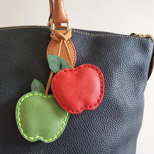Vui tươi <span class=keywords><strong>Apple</strong></span> Shaped Keychain Mua sắm mini PU da táo túi quyến rũ Dễ Thương Trái cây túi quyến rũ - Product Image 1