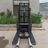 Gerbeur semi-électrique hydraulique autoporté 2 tonnes, levée maximale 3000 mm, cylindre intégré anti-fuite, électrique