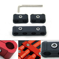 Nuevos Separadores de Cables de Encendido de Aluminio Anodizado Negro, Rojo, Azul con 2, 3 o 4 Orificios para Motores V8 y V6