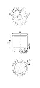0-1000ppm रेंज और 5s प्रतिक्रिया समय विशेष प्रकार के साथ लघु ZE21-CS इलेक्ट्रोकेमिकल सेल लीक डिटेक्शन मॉड्यूल सेंसर - Product Image 6