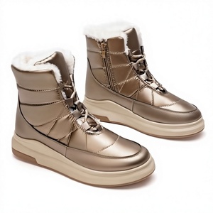 Nuevas Botas de Nieve Unisex de Media Pantorrilla, Estilo Y2K, con Piel Sintética de Zorro y Mapache, Impermeables, Europeas y Americanas - Product Image 2