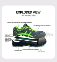 Chaussures de sécurité du travail pour hommes Chaussures de sécurité industrielle antistatiques Anti- Smash et Anti-Stabbing Résistant à l'usure pour une utilisation en usine