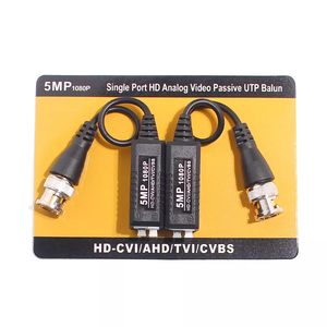 Transmisor de vídeo para Cctv, <span class=keywords><strong>Balun</strong></span> Coaxial, tvi/cvi/ahd/cvbs, 5MP, 1080p, 1Ch, Hd, analógico, pasivo, Utp, <span class=keywords><strong>Balun</strong></span>, par trenzado - Product Image 5