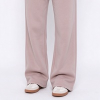Ensemble de survêtement personnalisé en molleton de coton, style streetwear, avec sweat à capuche court et pantalon de jogging, coupe classique, pour femme