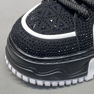 Chaussures d'été pour hommes style européen 2026, nouvelles chaussures décontractées confortables à lacets et semelle épaisse ornée de strass - Product Image 6