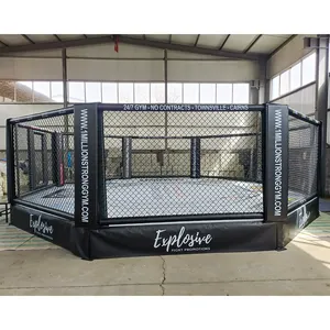 MMA ONEMAX Fitness Niveau au sol/scène Ring de boxe Entraînement Boxe surélevée Cage MMA OEM Personnalisé