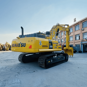 Excavatrice sur chenilles Komatsu PC350-7 d'occasion, 35 tonnes, pelle hydraulique lourde, moteur Komatsu SAA6D114E-2, pour travaux de carrière et de terrassement. - Product Image 2