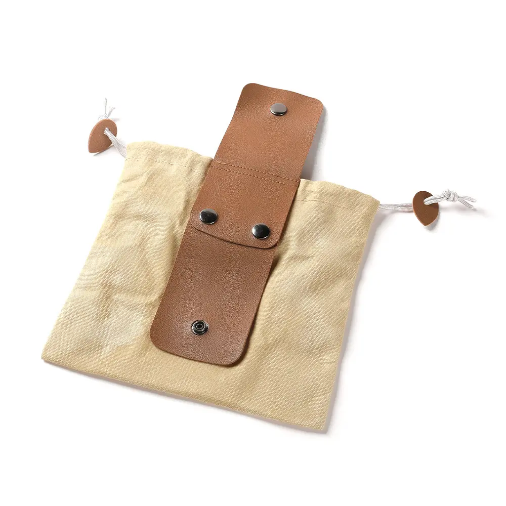 Lipat PU kulit kanvas berlilin tas mencari makan akses bebas tangan penggulung tahan air untuk tas Hiking luar ruangan