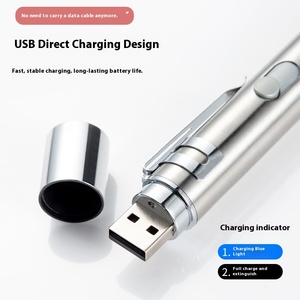 Le <span class=keywords><strong>Bon</strong></span> Model 180 Laser Cat Teaser USB Rechargeable Eco-friendly Stainless Steel Infrared Wand Solid Pet Toy Interactive - Product Image 5