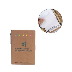 Mini Bloc de Notas Promocional Personalizado, Tamaño de Bolsillo, Pequeño A6, Tapa Dura, con Bolígrafo - Product Image 3