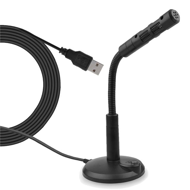 Omnidirectional USB Condenser Conference Microphone-Wired Portable Desktop with Noise Cancelling Mic On/Off Switch 150cm Cable