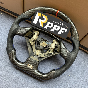 RPPF <strong>Best</strong> Quality Carbon Fiber &amp; Leather Sports <strong>Steering</strong> Wheel with Red Line at Top for Lexus GS300 - Product Image 2