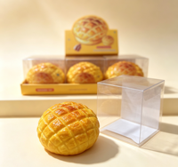Jouet Squishy Réaliste en Forme de Pain Ananas, Simulation de Pain de Boulangerie, Jouet Sensoriel Anti-Stress à Rebond Lent et Doux