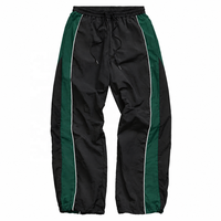 Pantalon de jogging léger en nylon personnalisé pour homme, taille élastique, coupe ample, décontracté, style streetwear, vente en gros