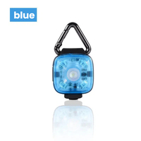Mini Luz LED para Pasear Mascotas, para Perros y Gatos Pequeños, Medianos y Grandes, 4 Lámparas LED, Carcasa Esmerilada, 3 Modos, Clip para Collar, Luz Intermitente para Paseos Nocturnos