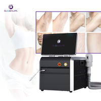 Machine d'épilation au laser à diode 4 longueurs d'onde améliorée (755/808/940/1064 nm) avec poignée de refroidissement en saphir pour salons et distributeurs