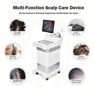 Sistema de Terapia Capilar Vertical con Pantalla Digital, Máquina de Belleza para Detección del Cuero Cabelludo, Masaje Capilar y Fortalecimiento de Raíces - Product Image 2